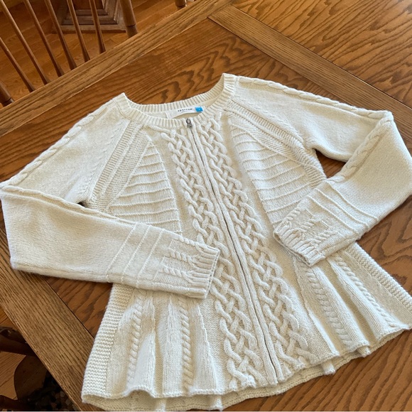 Anthropologie Sparrow Esteul Cable Knit Cardigan Sweater, Women’s Sz S - Picture 6 of 8